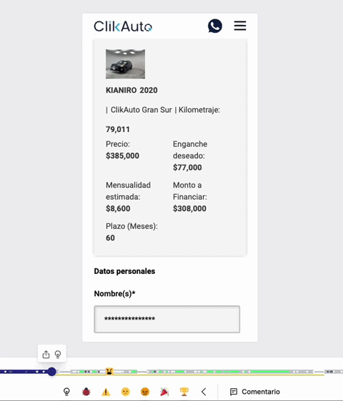 Form step 2 — personal data